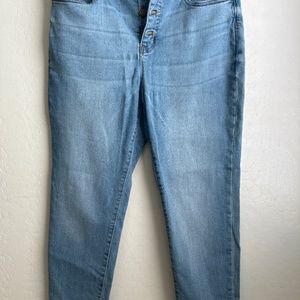 J. Crew High-Rise Skinny Jeans light wash